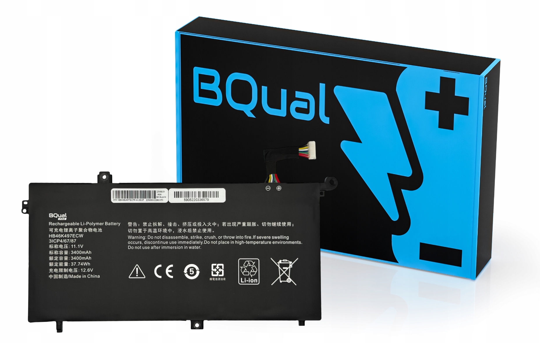 Baterie pro Huawei Matebook D Series PL-W09 PL-W19 PL-W29 MRC-W50 MRC-W60