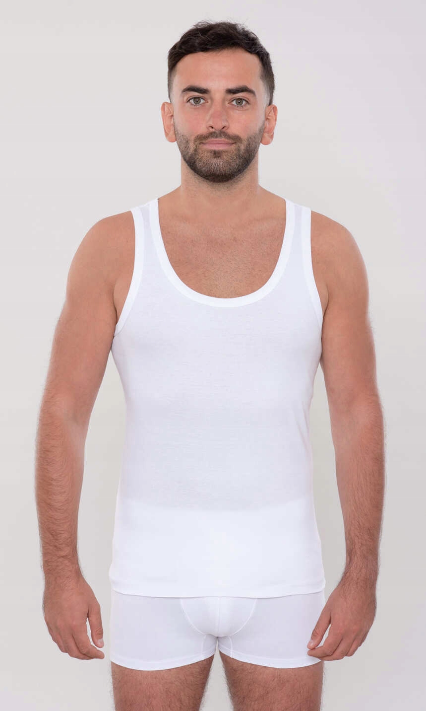 WADIMA 20207 PODKOSZULEK KOSZULKA BAWEŁNA BIAŁA S Rozmiar S