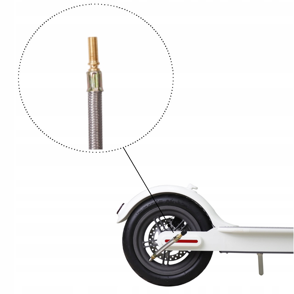 Uniwersalne przedłużenie wentyla do hulajnóg Rozmiar inny