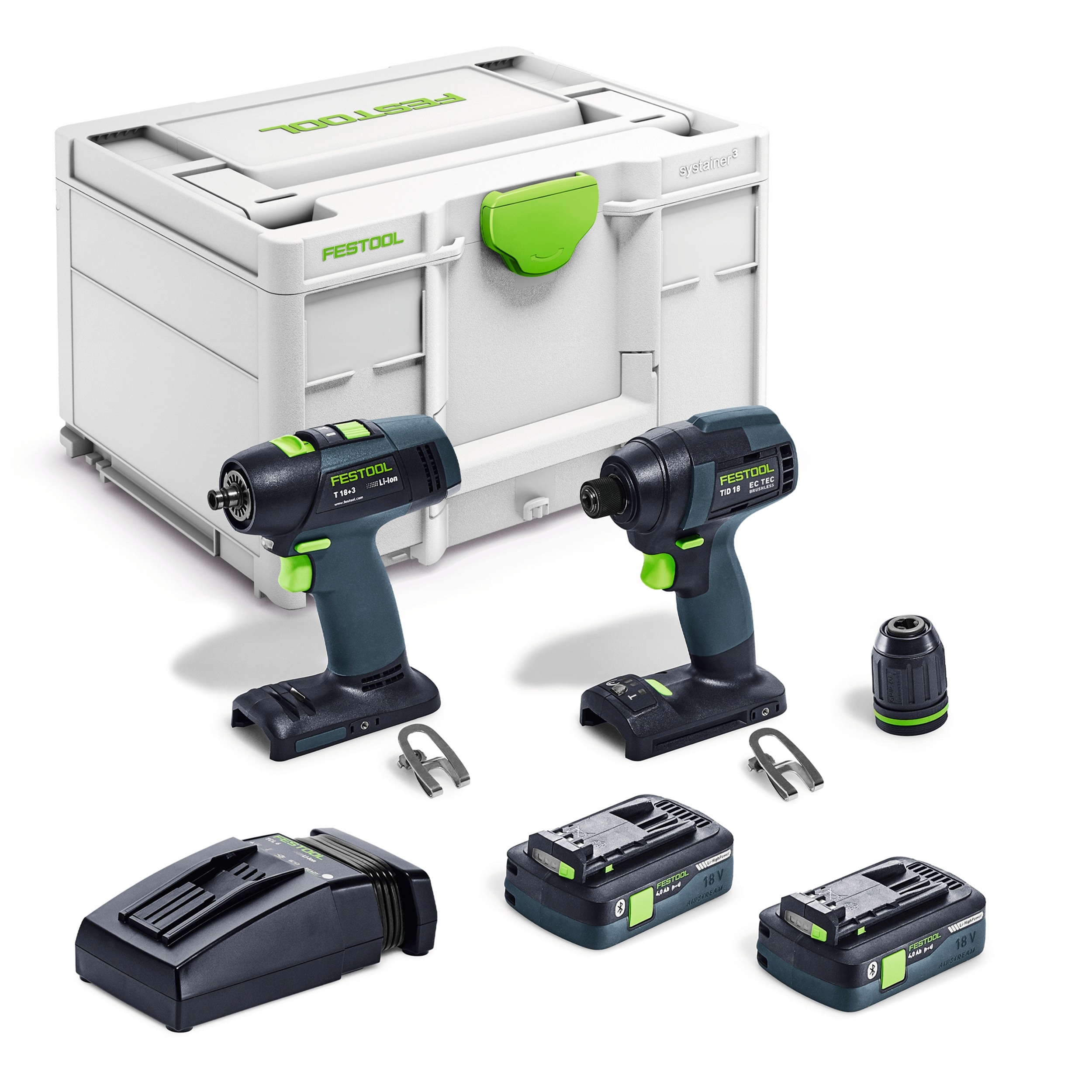 Wiertarko-wkrętarka i zakrętarka Festool Tid 18 Hpc 4,0 I-Set T18 577244