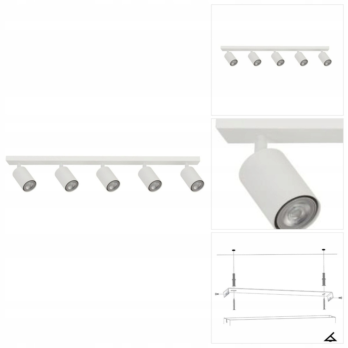 Bílý reflektor Zoom – moderní výrazná forma pro galerii Sigma Lighting