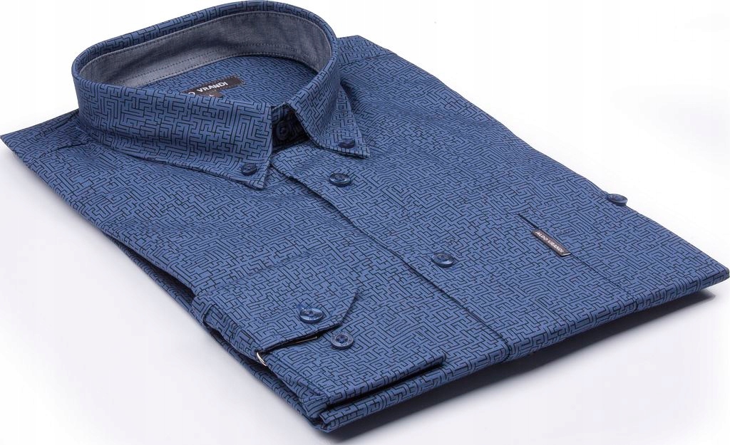 koszula Aldo Vrandi 100%baw L/42 obw.kl.112 Wzór dominujący print (nadruk)