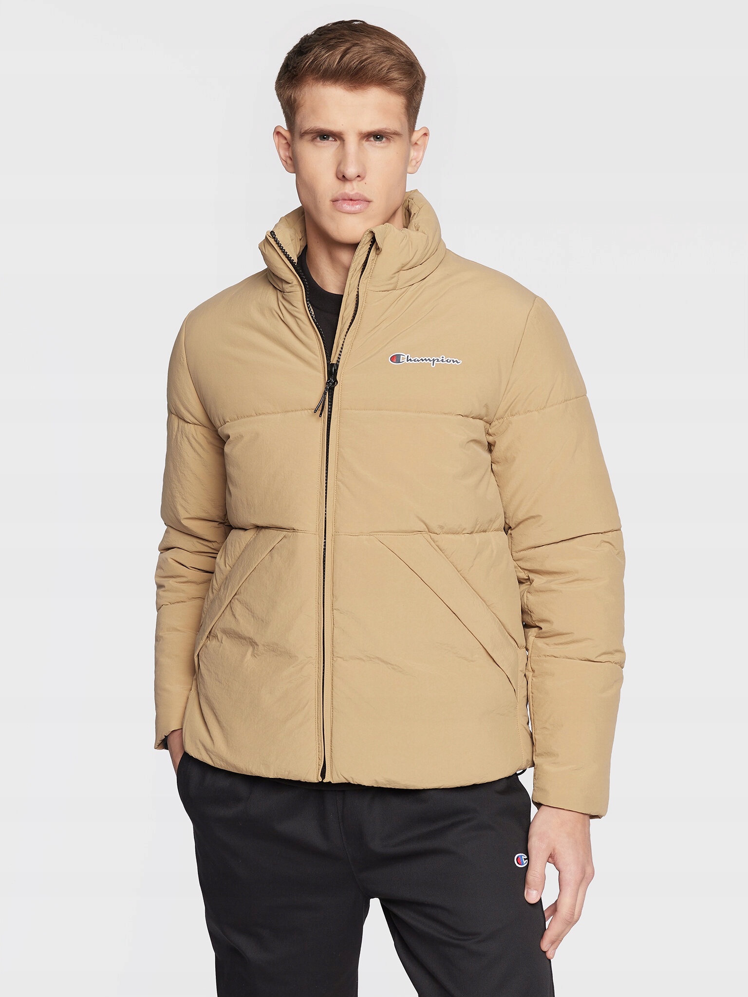 Champion Kurtka puchowa Rochester 218085 Beżowy Regular Fit