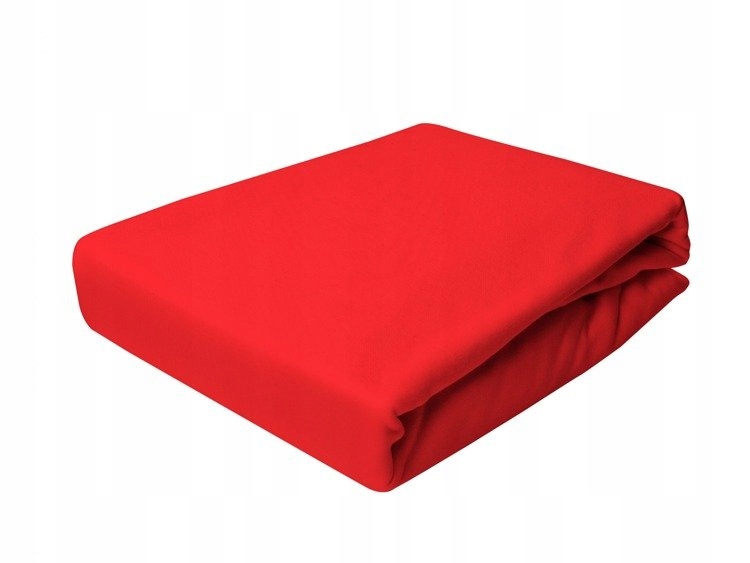 

Prześcieradło jersey 160x200 z gumką Czerwone