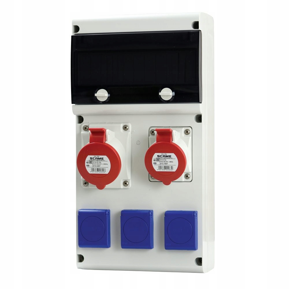 Rozdzielnica Budowlana 11 Modułów 1x32A/5P 1x16A/5P 3x230V Scame 632.312W