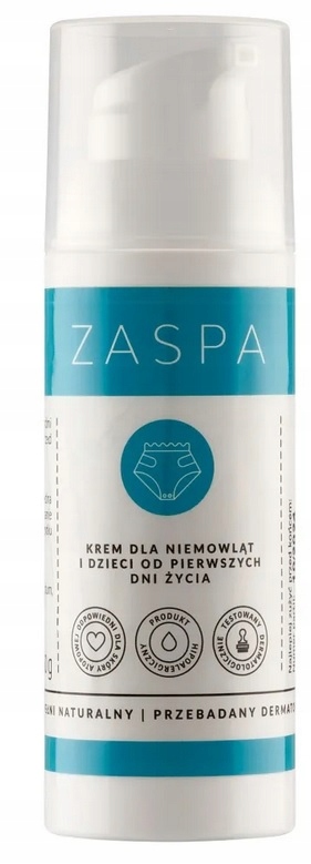 ZASPA Krem na odparzenia dla niemowląt pupa pachy szyja od urodzenia