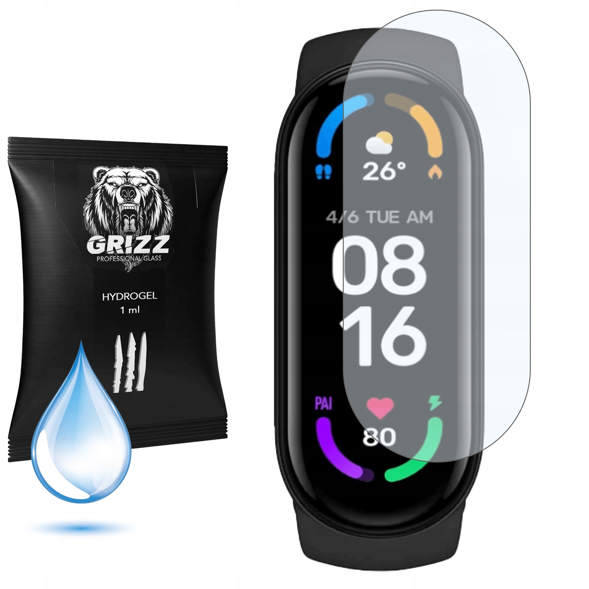

2x Grizz Hydrofilm folia hydrożelowa do Mi Band 6