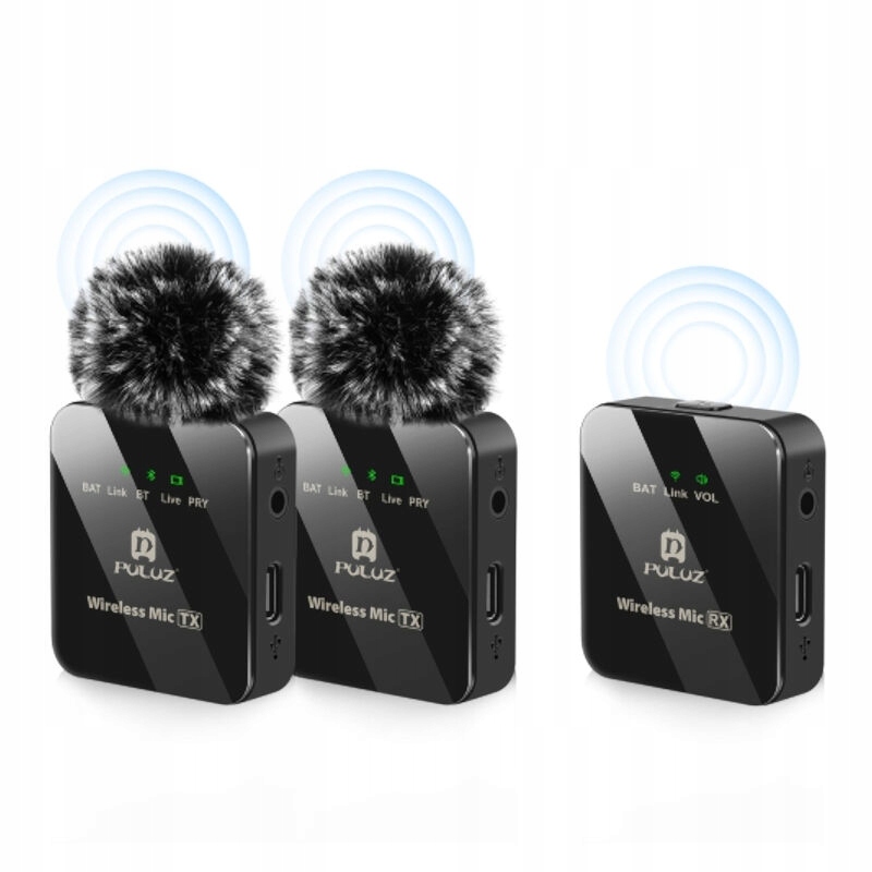 Bezdrátový kondenzátorový kravatový mikrofon typu C