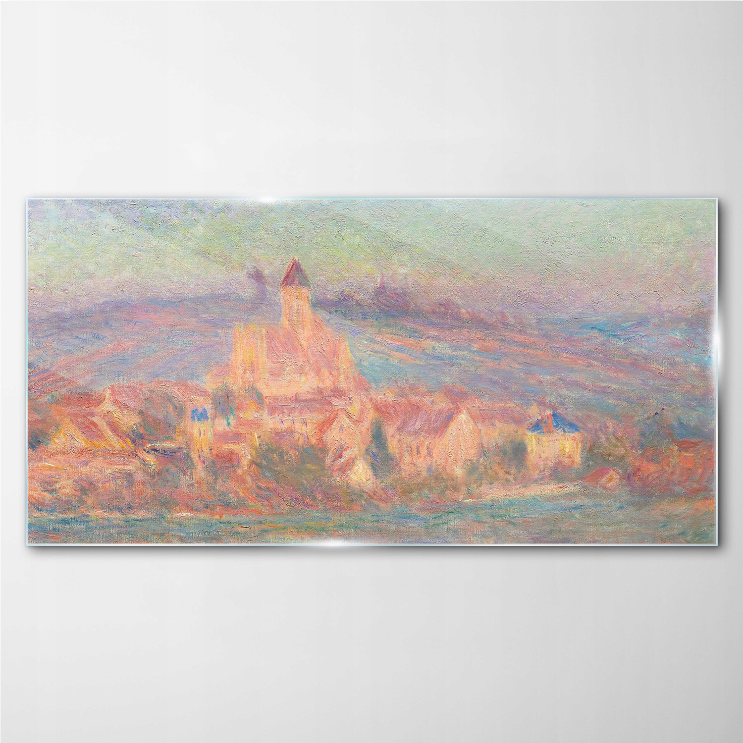 

Obraz szklany Zachód słońca vetheuil Monet 140x70