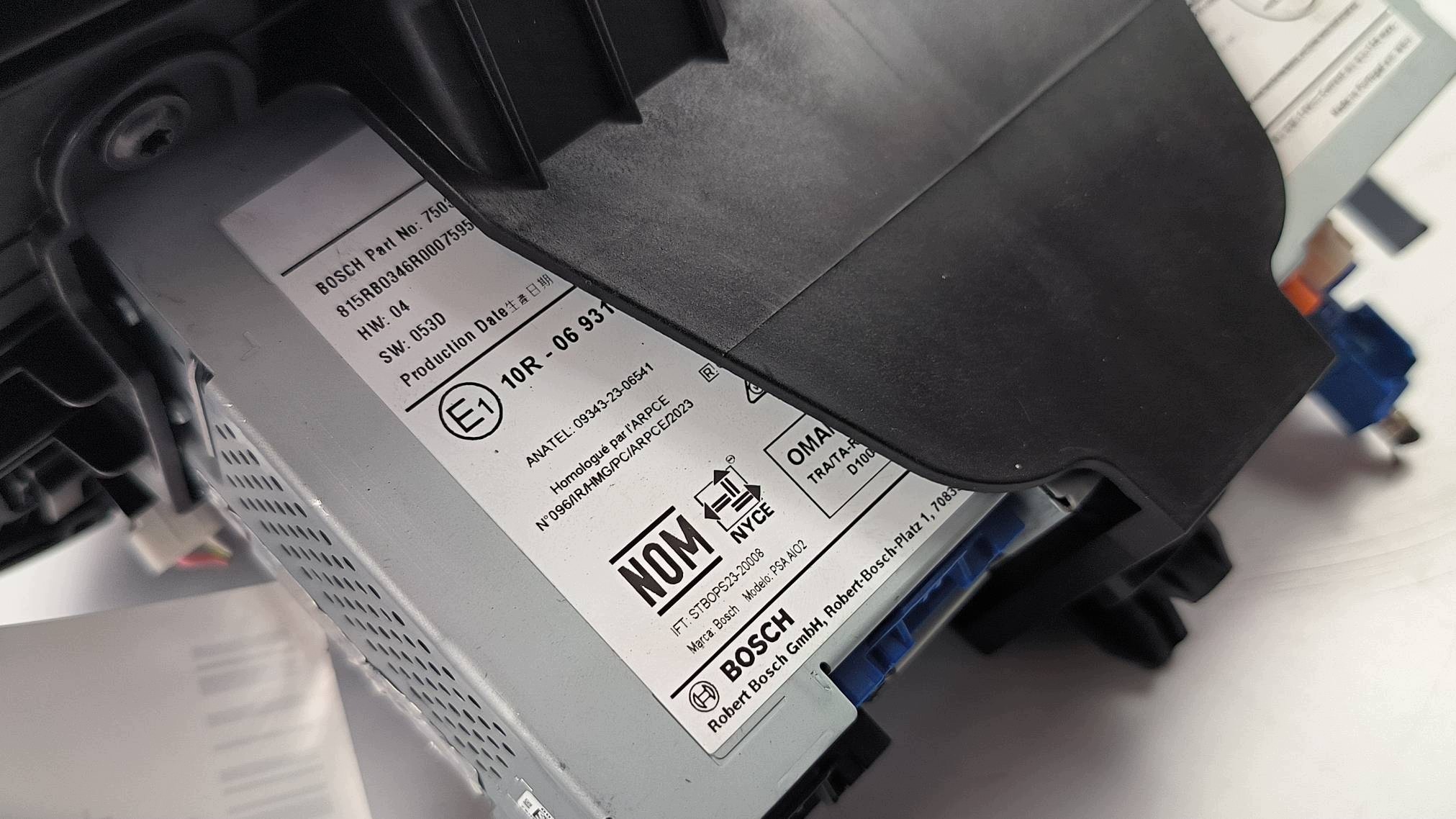 bildschirm, PANEL 9851684280 OPEL CORSA F LIFT