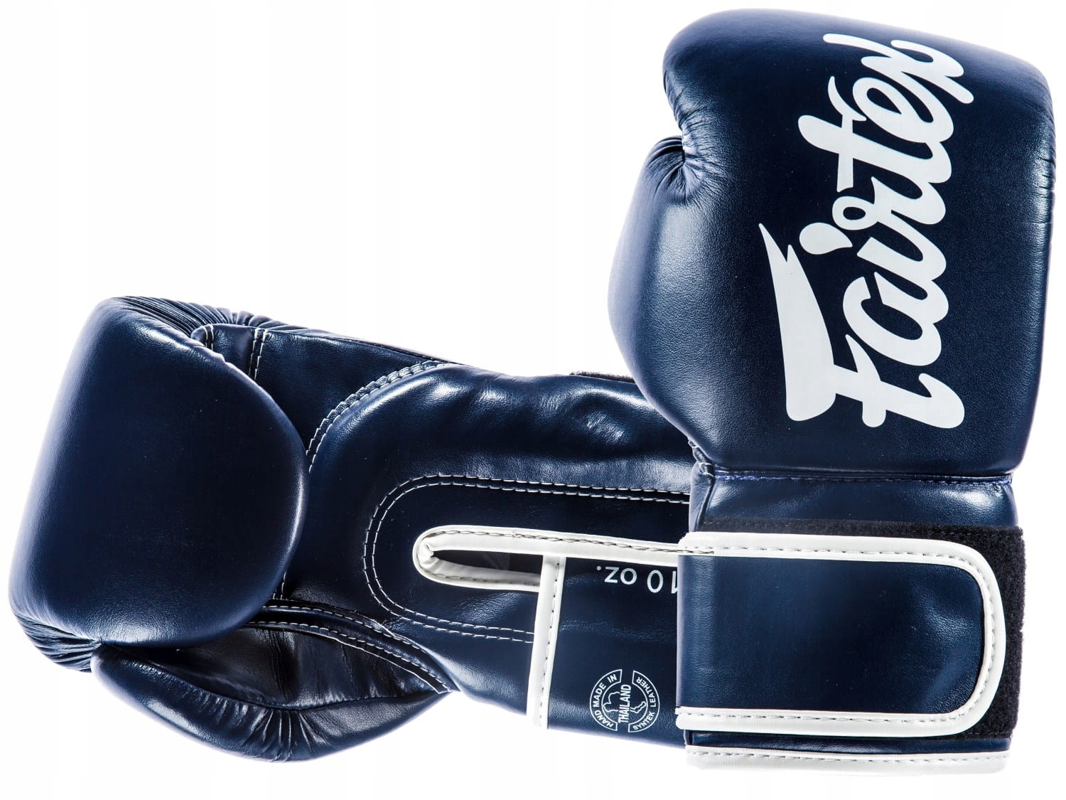 Boxerské Rukavice Fairtex BGV14 (modrá/bílá piping) „Microfiber“ – 10oz