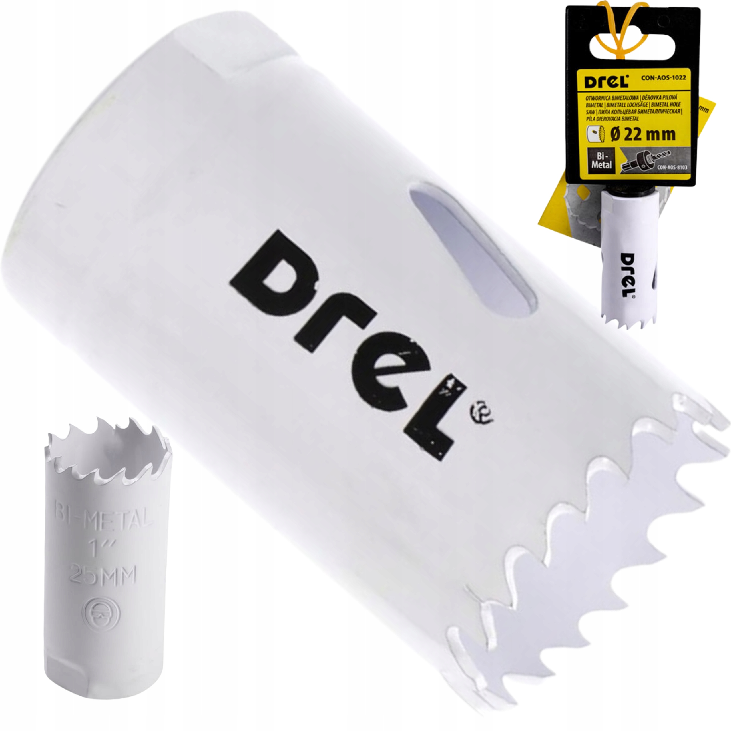 OTWORNICA KORONKA BIMETAL DO DREWNA METALU 22 mm