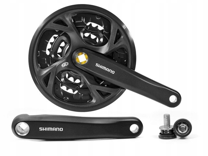 Mechanizm korbowy czarny Shimano Altus FC-M371 44 x 32 x 22T 9 rzędowa