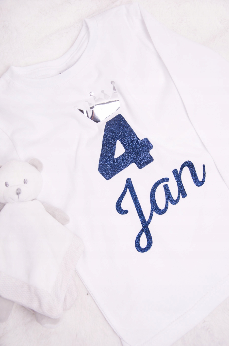 Koszulka dziecięca na CZWARTE urodziny + imię r110 Płeć chłopcy dziewczynki