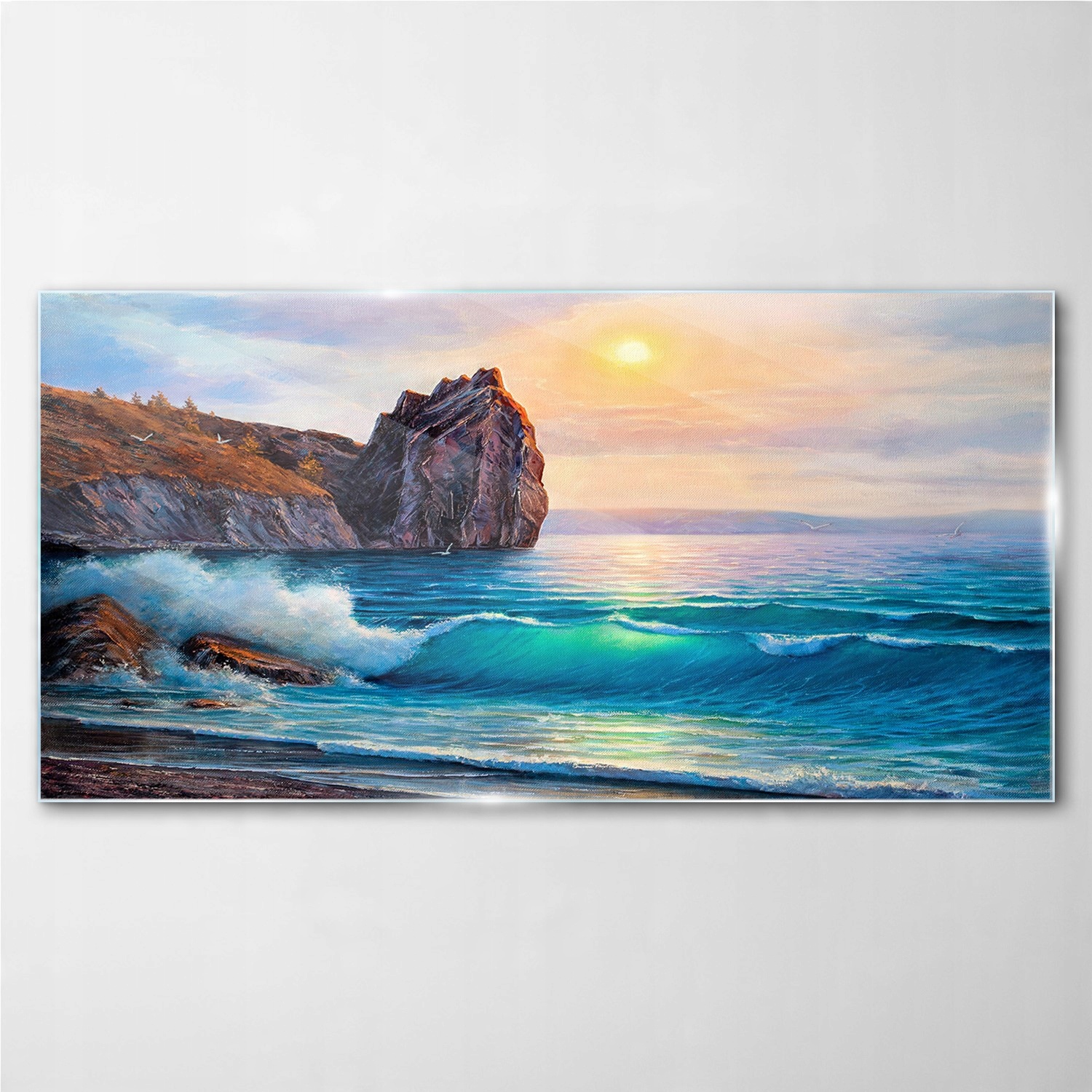 

Foto-obraz szklany Malarstwo ocean wybrzeże 100x50