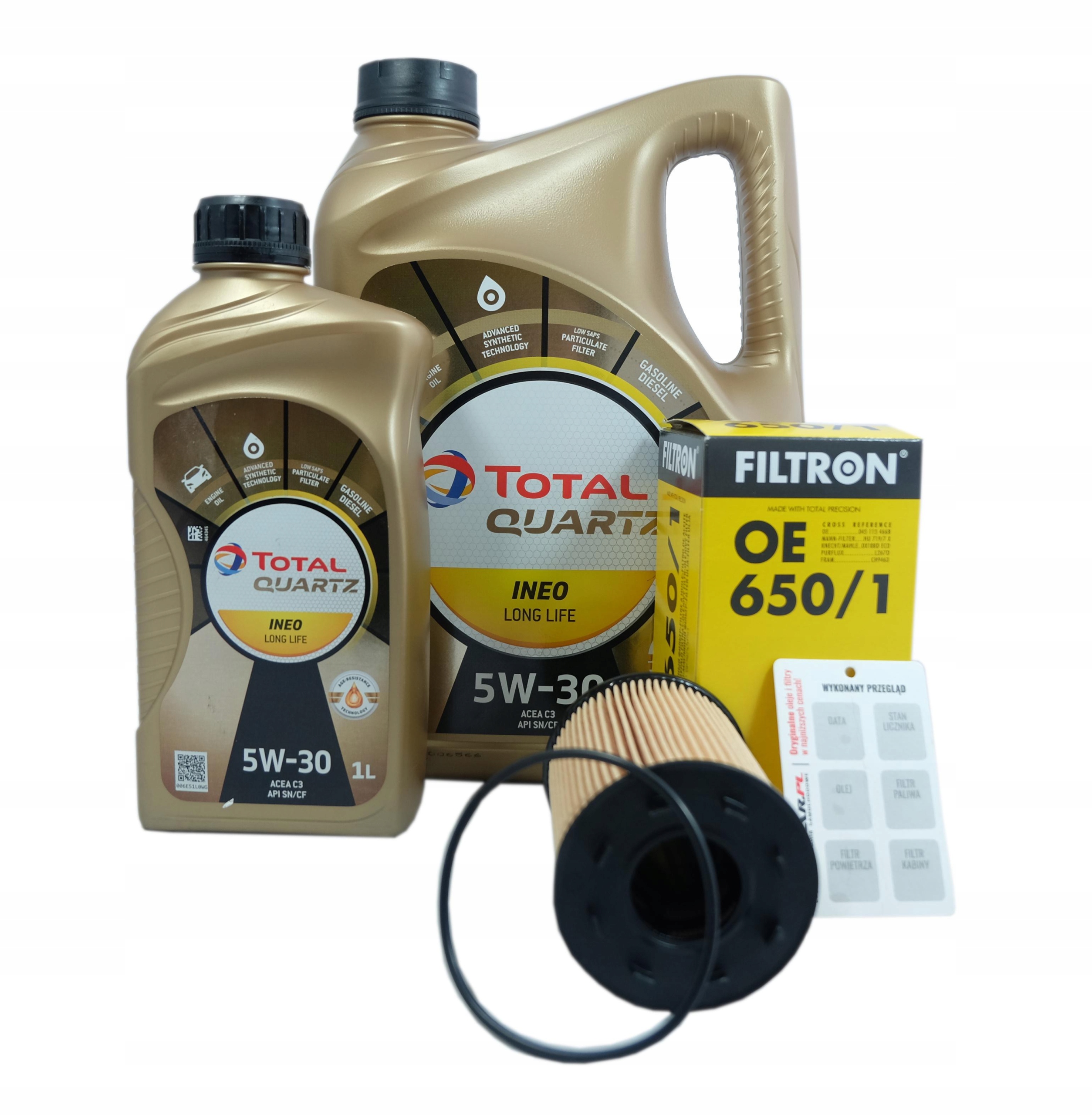 Filtr OE650/1 Olej LL Audi Vw 2.8 3.2 3.6 V6