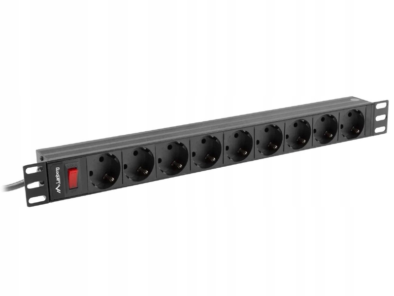Listwa Lanberg PDU-09F-0300-BK (3 m) Czarny