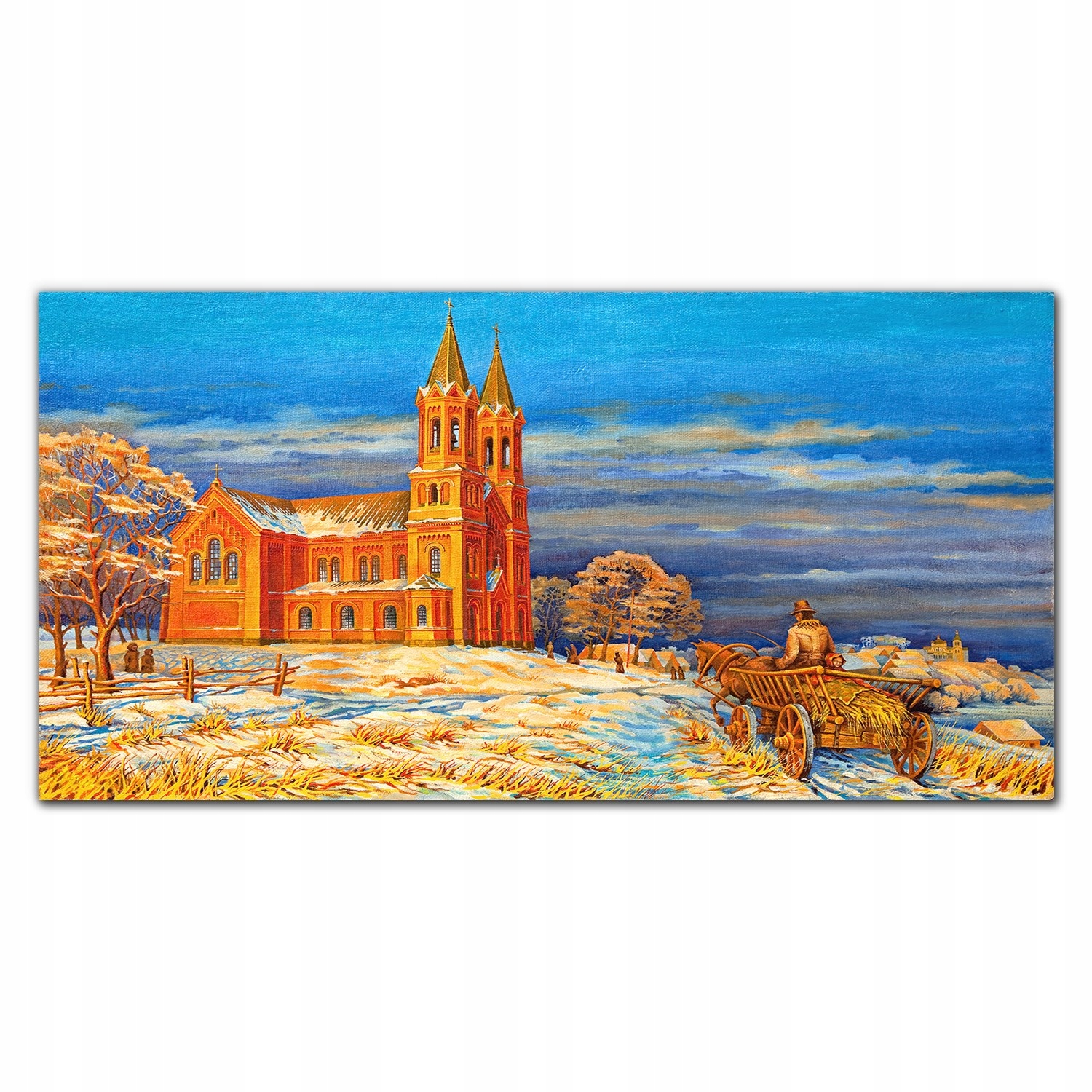 Nástenný fotoobraz na plátne Katedrála dedina 140x70