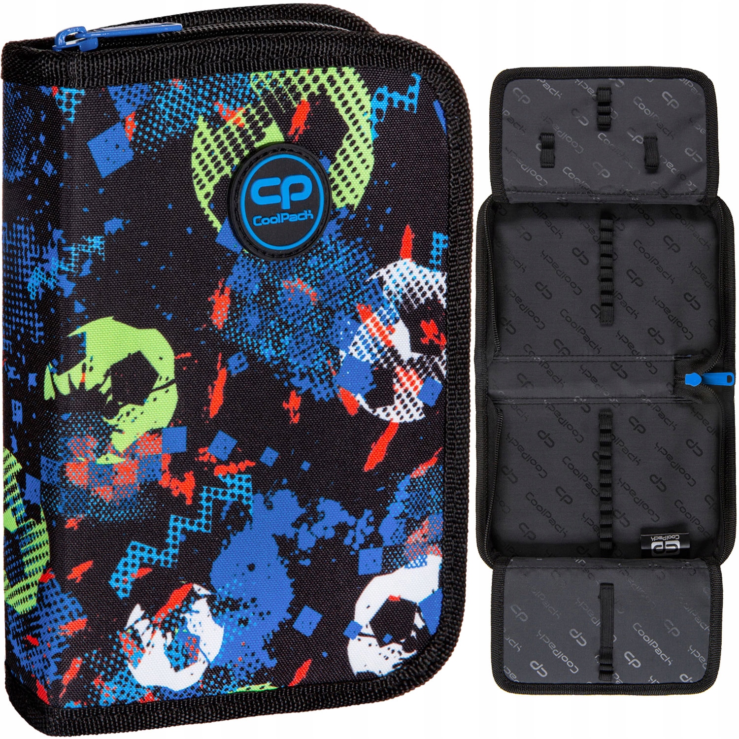 PIÓRNIK SZKOLNY DWUKLAPKOWY DLA CHŁOPCA CP FOOTBALL PIŁKA NOŻNA