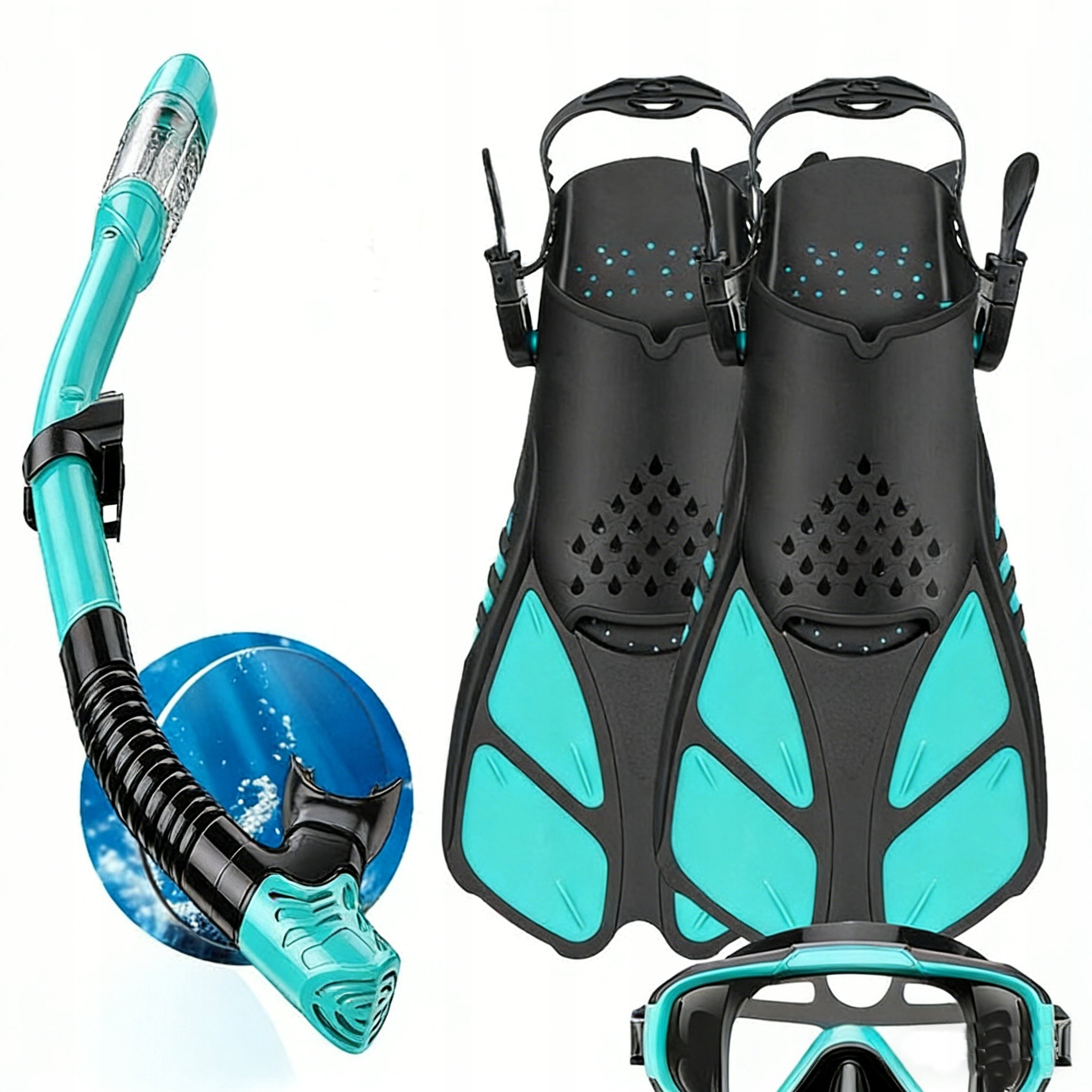 Potápěčské Brýle A Dýmka Na Potápění Brýle A Šnorchl Na Šnorchlování ploutve S/m