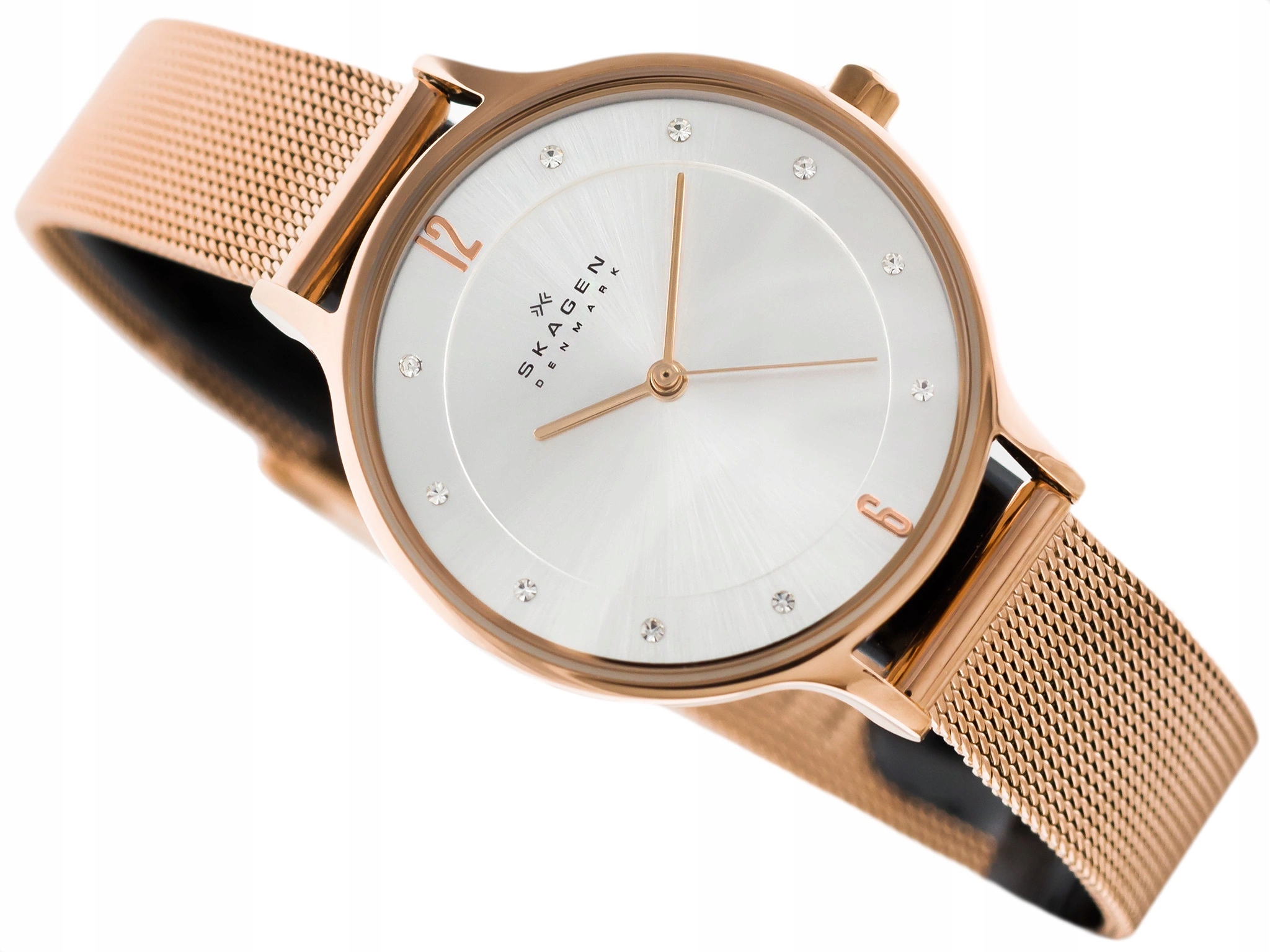 Dámské Hodinky Skagen SKW2151, Ozdobné, Růžové Zlato