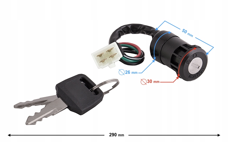 Stacyjka do Quad Bashan 125 200 250 uniwersalna do ATV Bashan / Traktor Producent Moretti