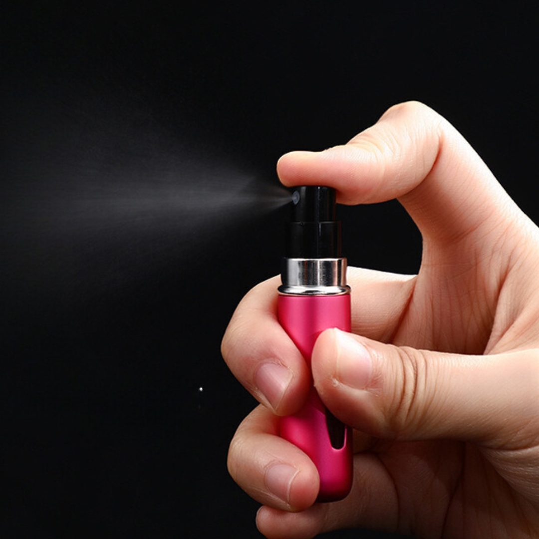 Atomizer do perfum Podróżny dozownik Flakon podręczny Spray Różowy 5 ml Kod producenta Mini atomizer do perfum 5 ml Rose red