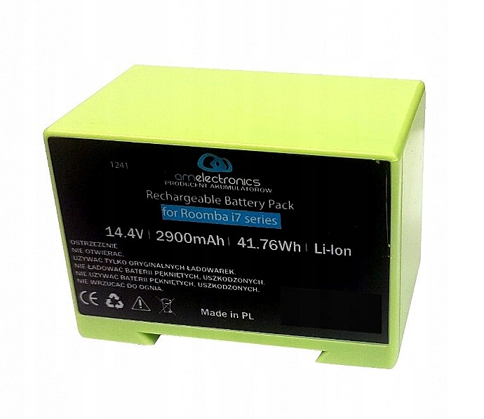 Bateria do iRobot Roomba i7 i7+ i3 i3+ i4 i4+ ABL-D1 14,4V 2,9Ah +60% mocy