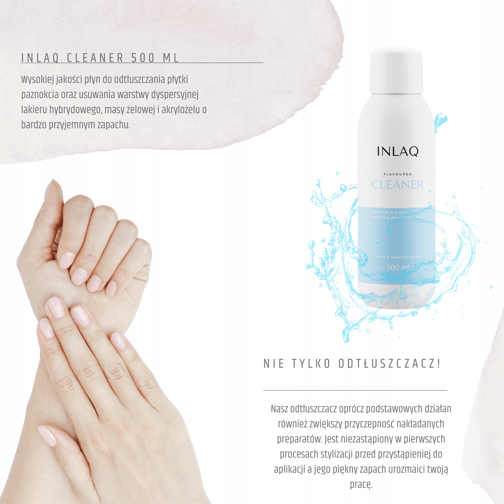 INLAQ Cleaner Odtłuszczacz 500ml Zakres pojemności 500-999 ml