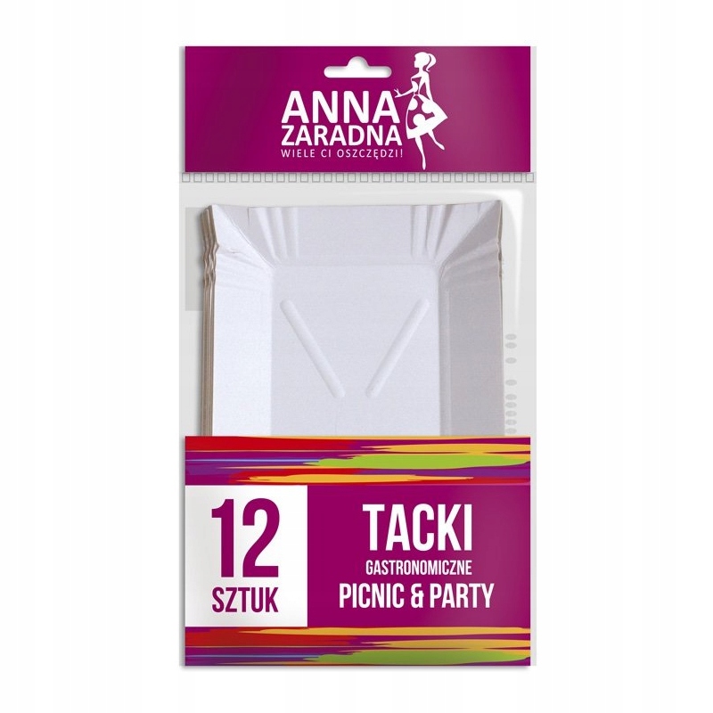 

Anna Zaradna Tacka Papierowa Gastronomiczna 12 Szt