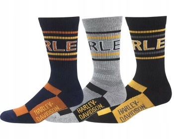 Ponožky Harley-Davidson 3-Pack L 43-46 – Moto UltraDri Usa