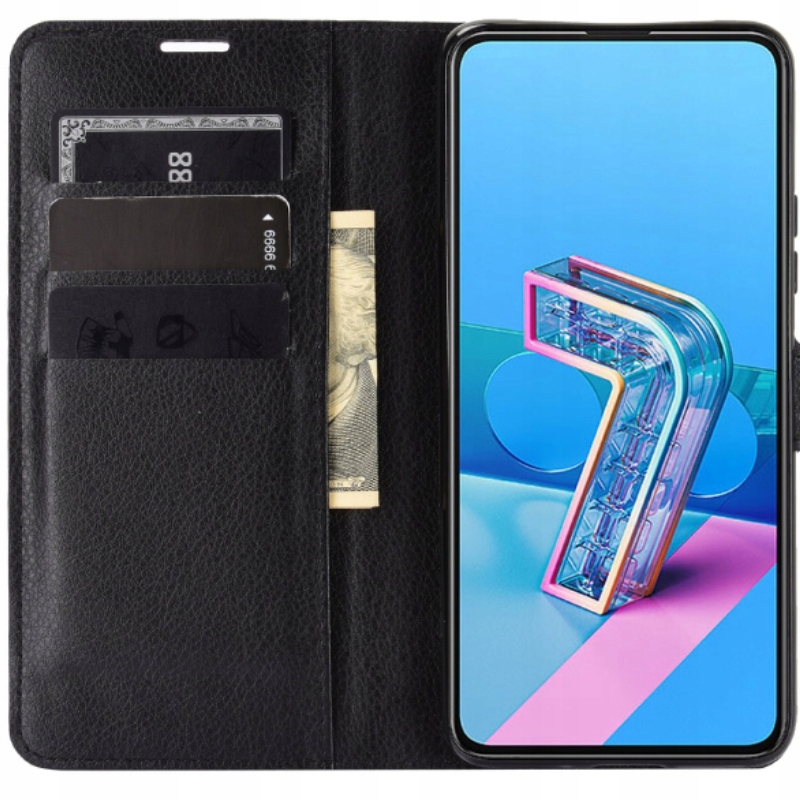 

Etui Z Klapką Portfel Litchi Do Zenfone 7/7 Pro
