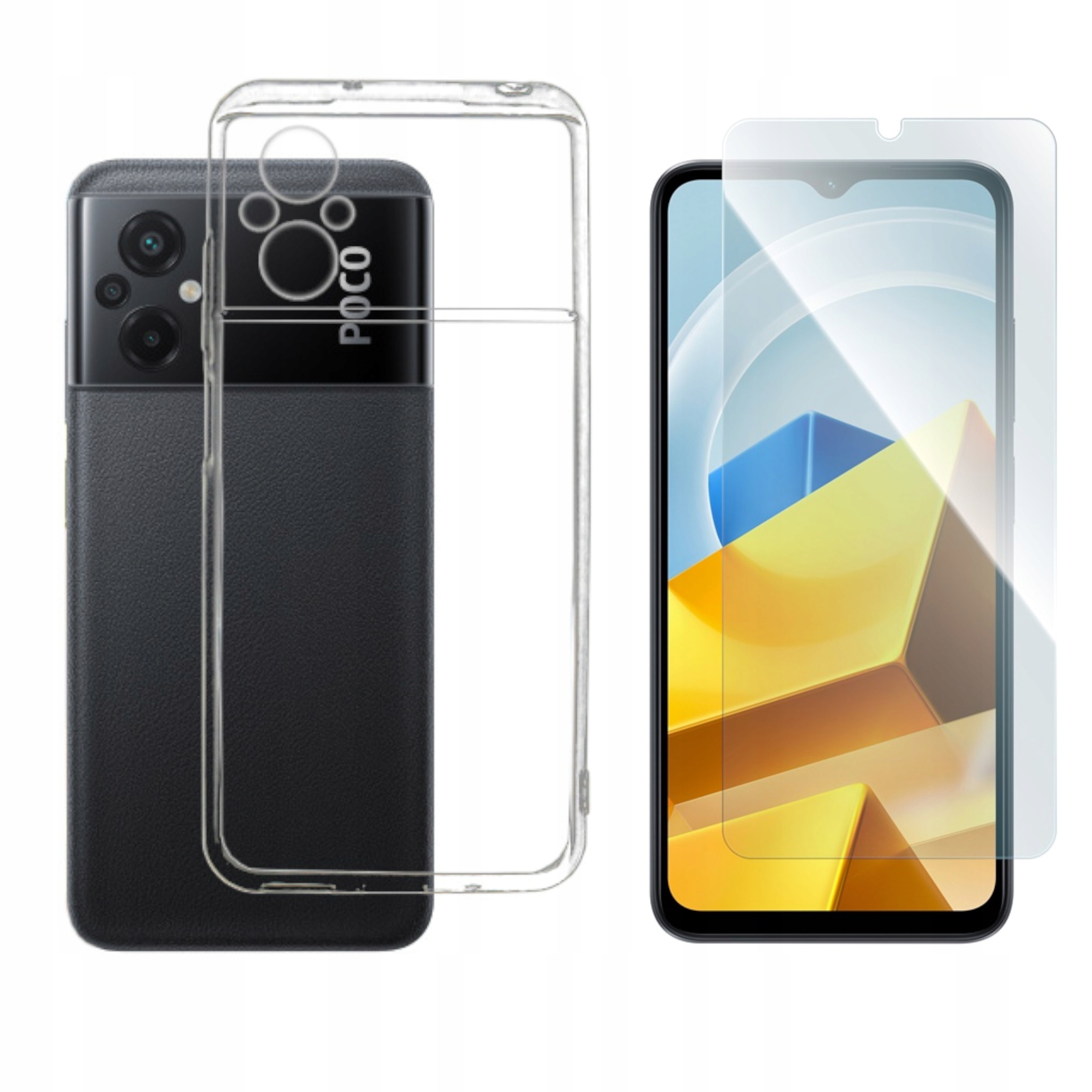 

Etui Jelly do Xiaomi Poco M5 4G bezbarw 1 mm+SZKŁO
