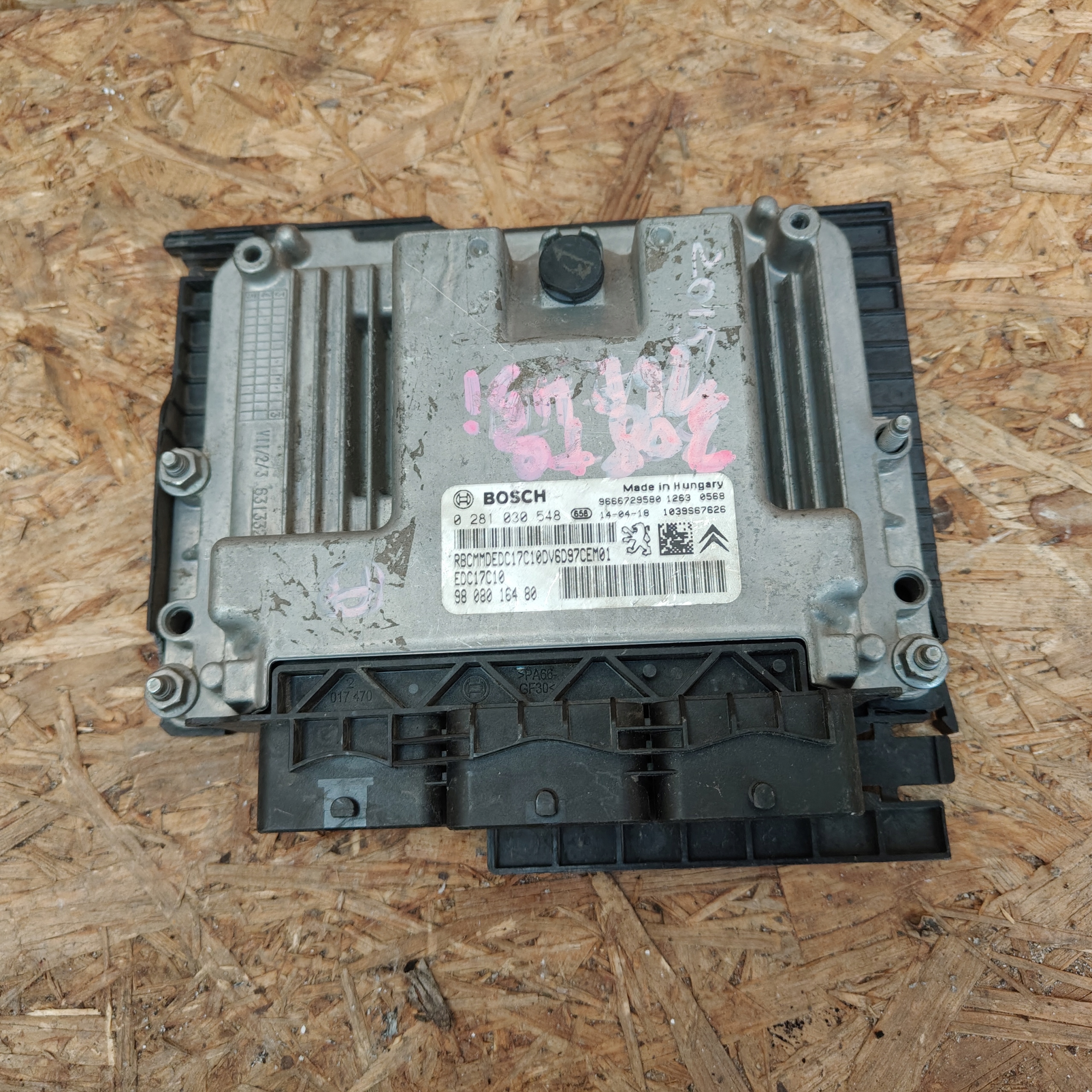 Computer DES MOTORS PSA 9808016480