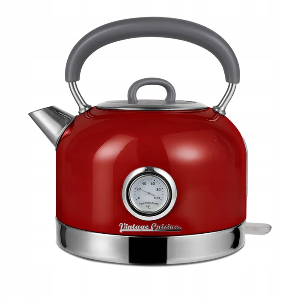 Czajnik elektryczny retro Vintage Cuisine 2200 W 1,7 l czerwony