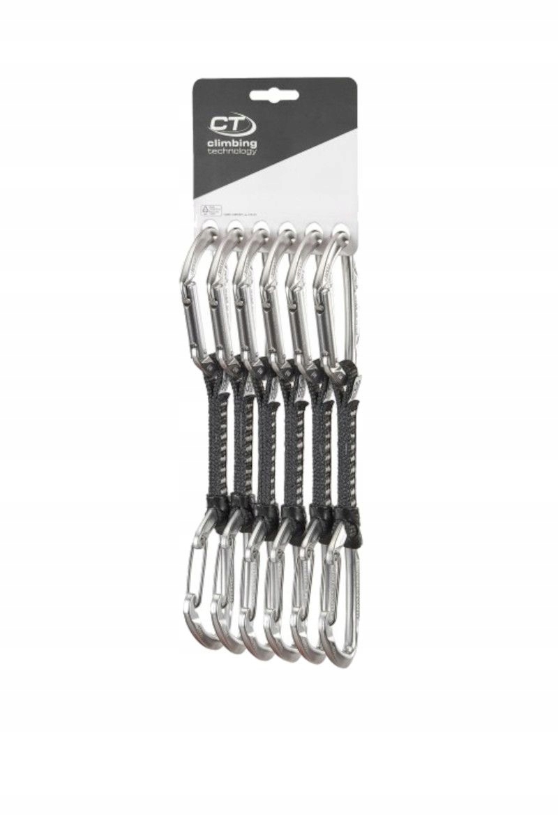 Climbing Technology Sada expresek Lime M-Ul 12cm 6 Ks šedá