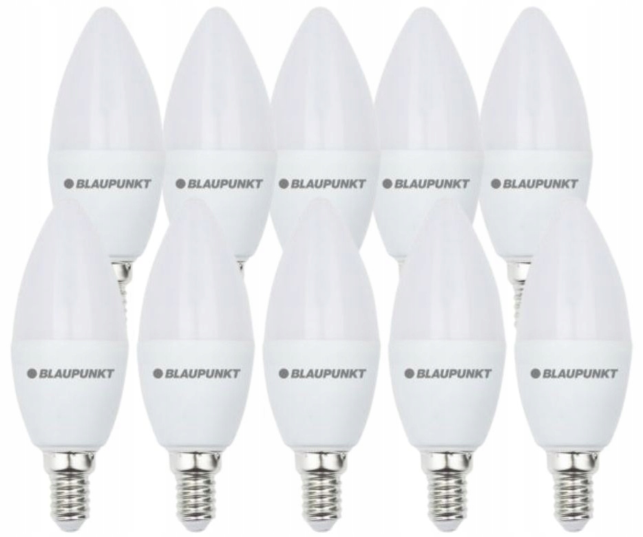 

10 x Żarówka Led świeczka E14 6,8W 2700K Blaupunkt