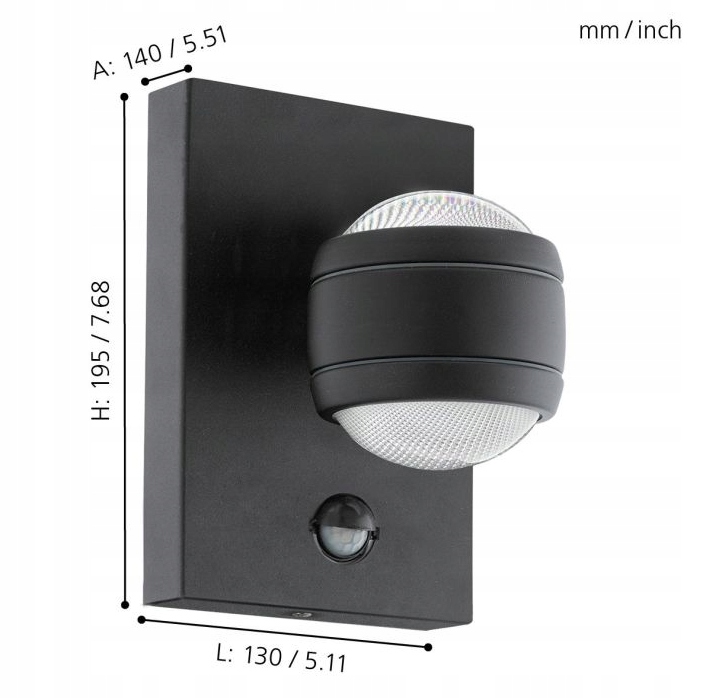 Eglo EGLO Zewnętrzny kinkiet SESIMBA 1 lampa LED ścienna 96021 Marka Eglo