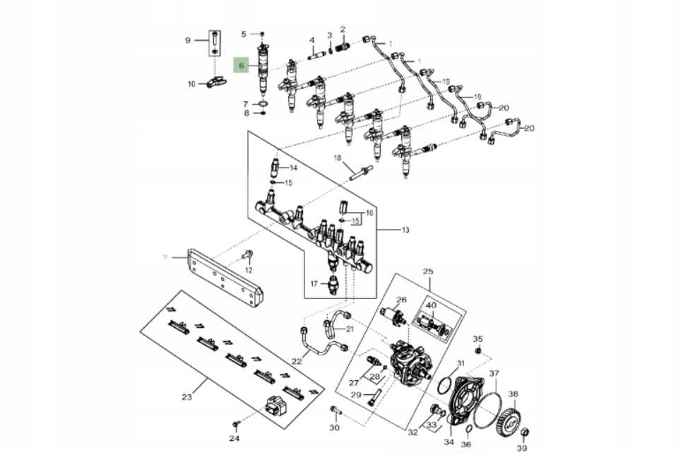 WTRYSKIWACZ JOHN DEERE DZ100218 Part number DZ100218
