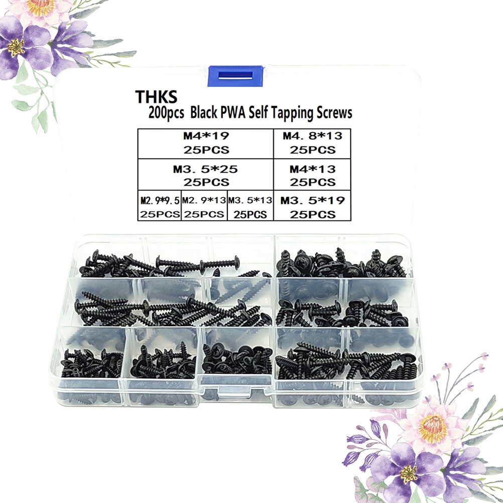 CZARNE WKRĘTY SAMOGWINTUJĄCE WKRĘTY Z ŁBEM OKRĄGŁYM Kod producenta 20231124