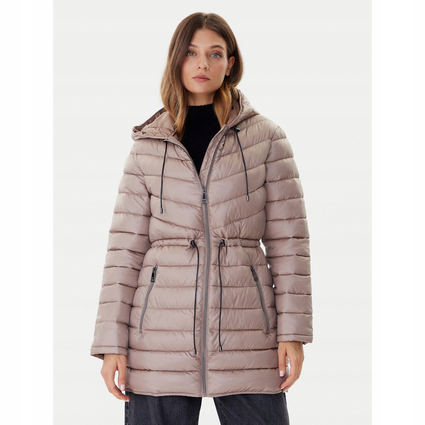 Dkny Damskie Kurtka zimowa Beżowy