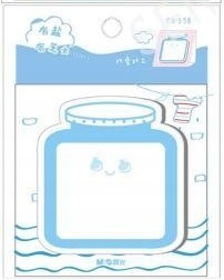 KARTECZKI SAMOPRZYLEPNE 7,6 x7,6CM BREKFAST SŁOIK