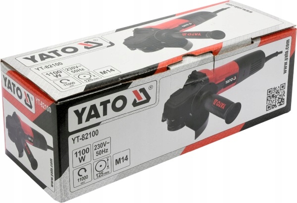 YATO SZLIFIERKA KĄTOWA 125MM, 230V, 1100W Kod producenta YT-82100