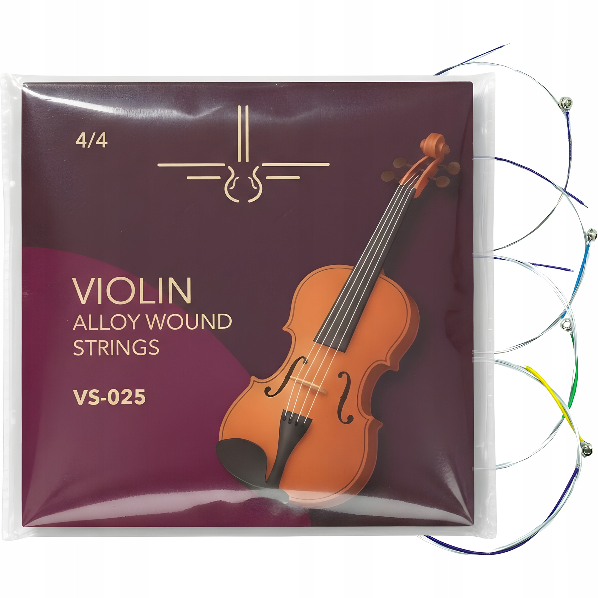 STRUNY DO SKRZYPIEC 4/4 E A D G CIEPŁE CZYSTE BRZMIENIE ŚREDNIE NAPIĘCIE