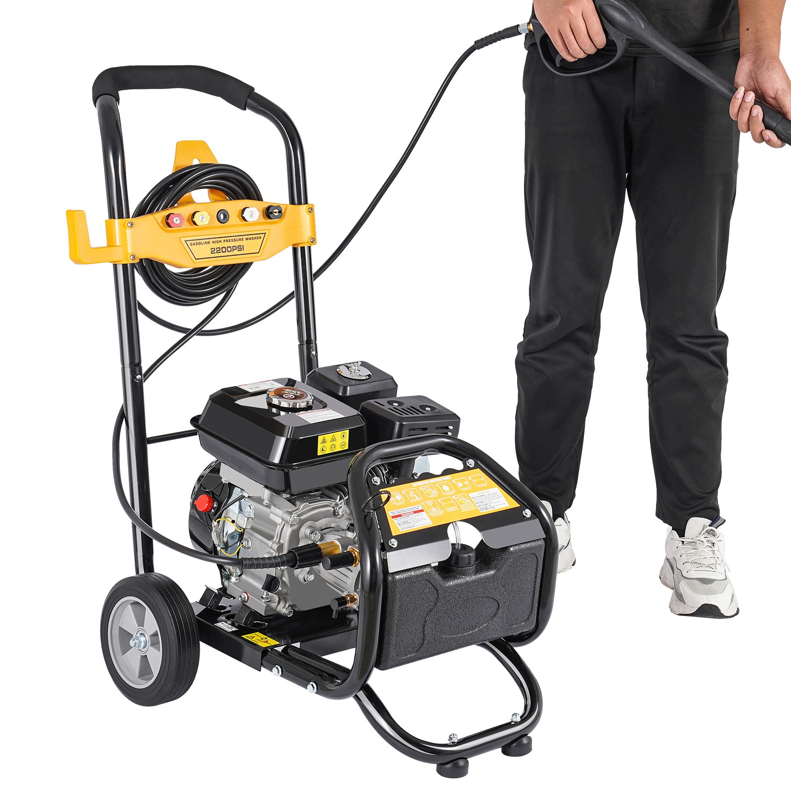 Vysokotlaký čistič 7,5 Hp s benzínovým motorem, 2200 Psi