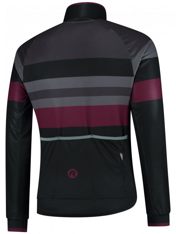Kurtka rowerowa Rogelli Peak Winterjacket Black/bordeaux Rozmiar M