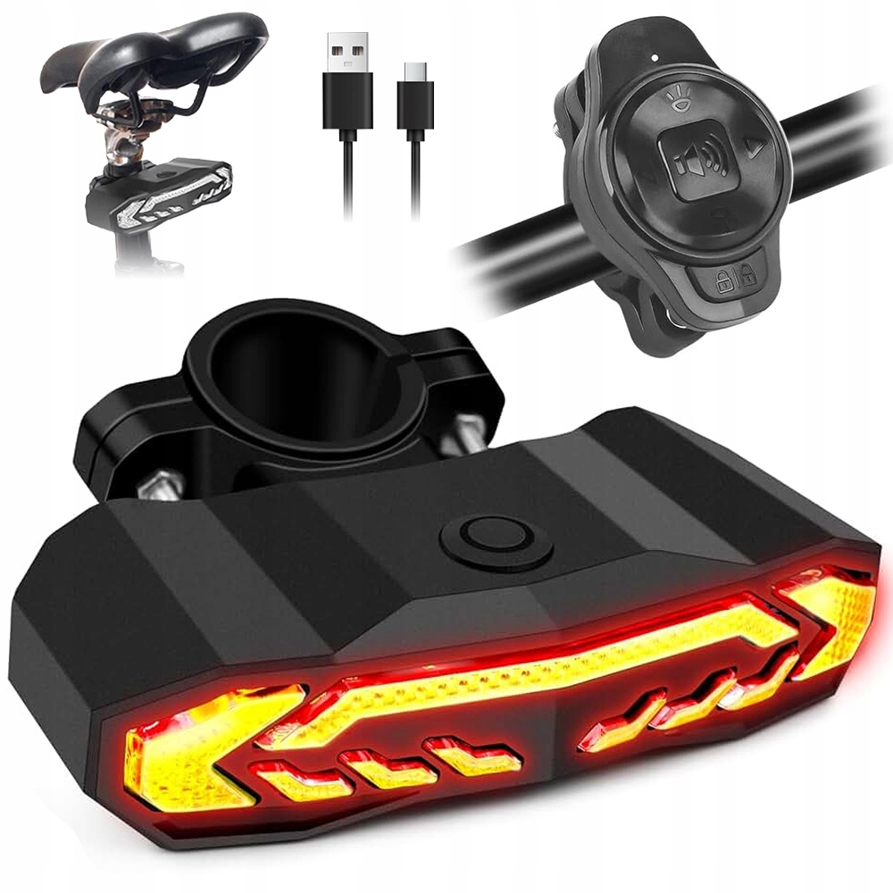 Alarm Rowerowy Antykradzieżowy na Pilota z Pilotem do Roweru Elektrycznego