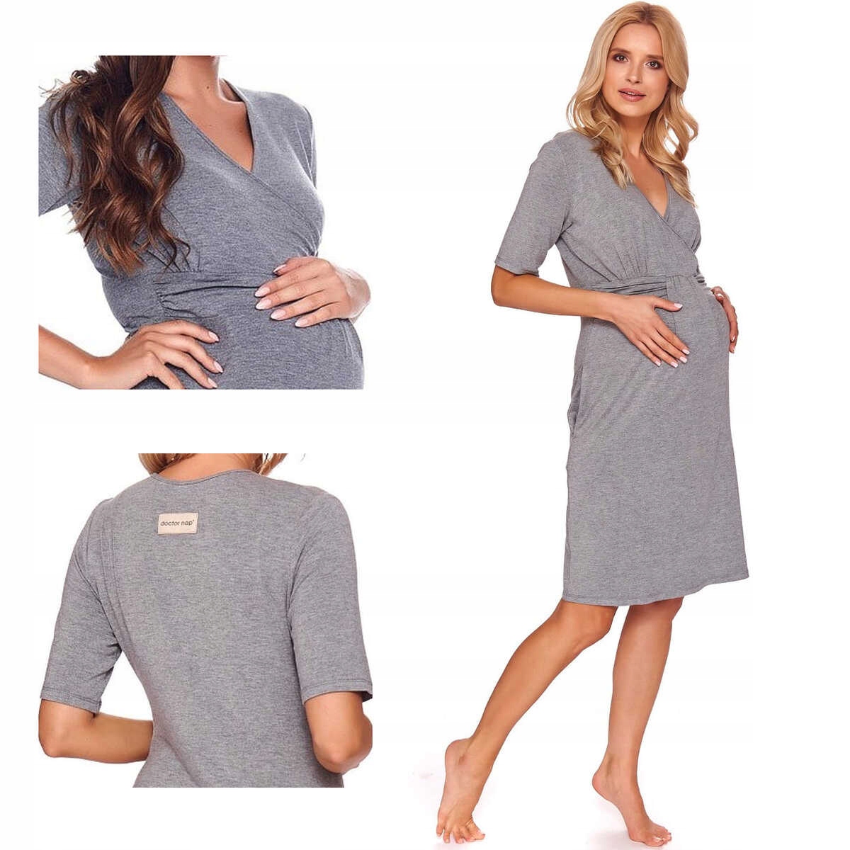 Doctornap Košile noční Tcb 9116 tmavě šedá L