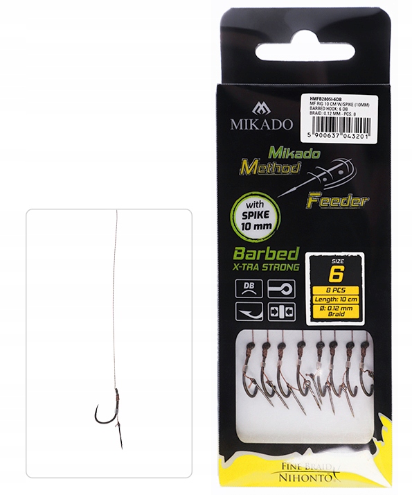 Mikado Haki Method Feeder 6 Z Igłą X-tra Strong