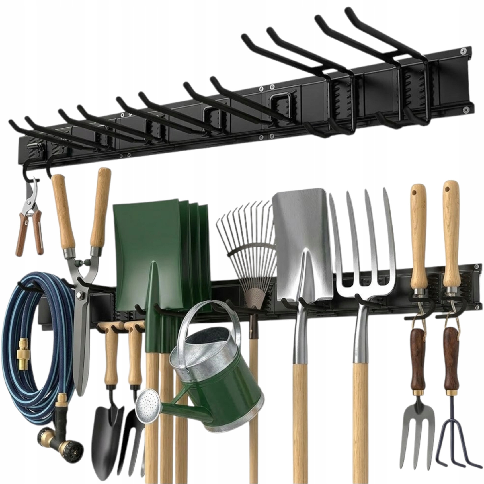 Držák Na Nářadí Věšák Na Zeď Háčky Pro Zavěšení Hrábě Lopaty Apod.